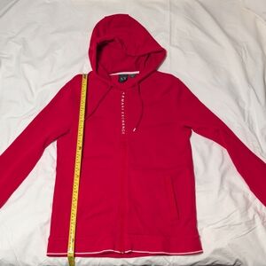 Armani Exchange Women's Vibrant Red Hoodie